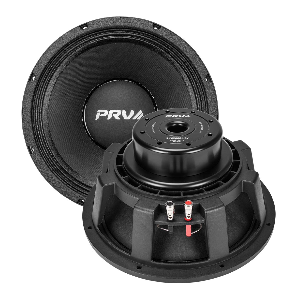 PRV AUDIO - 12" Mid Range - Neodymium - Aluminum Basket - 4" VC- 2000W Program Power