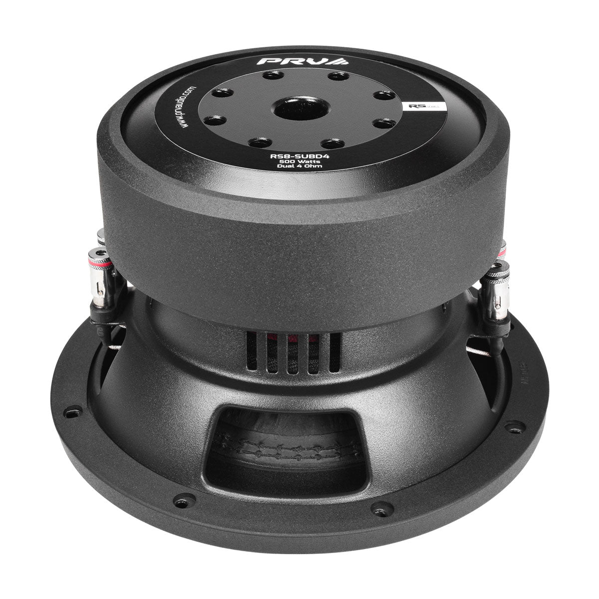 RS8-SUBD4 PRV 8” Car Subwoofer Dual 4 Ohm 500 Watts