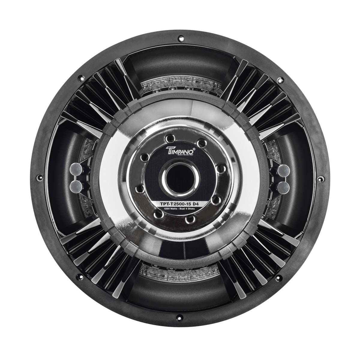 TPT-T2500-12 D4 - Timpano 12″ Car Audio Subwoofer 2500 Watts Dual 4 Ohm