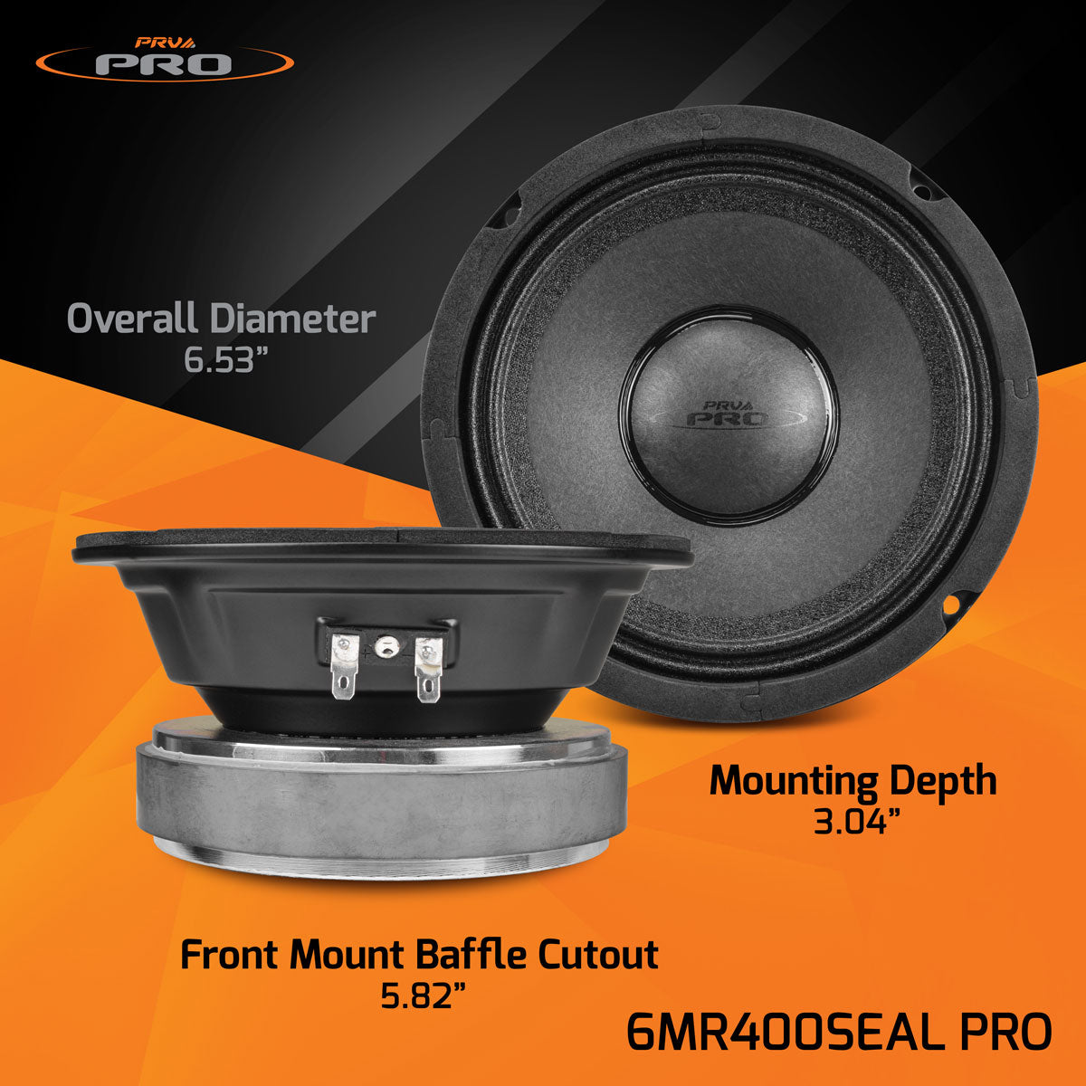 6MR400SEAL PRO | 6.5" SEALED BASKET MIDRANGE LOUDSPEAKER