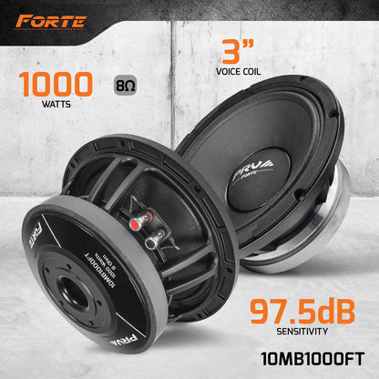 PRV 10MB1000FT | 10" MIDBASS LOUDSPEAKER