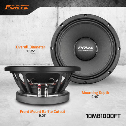 PRV 10MB1000FT | 10" MIDBASS LOUDSPEAKER