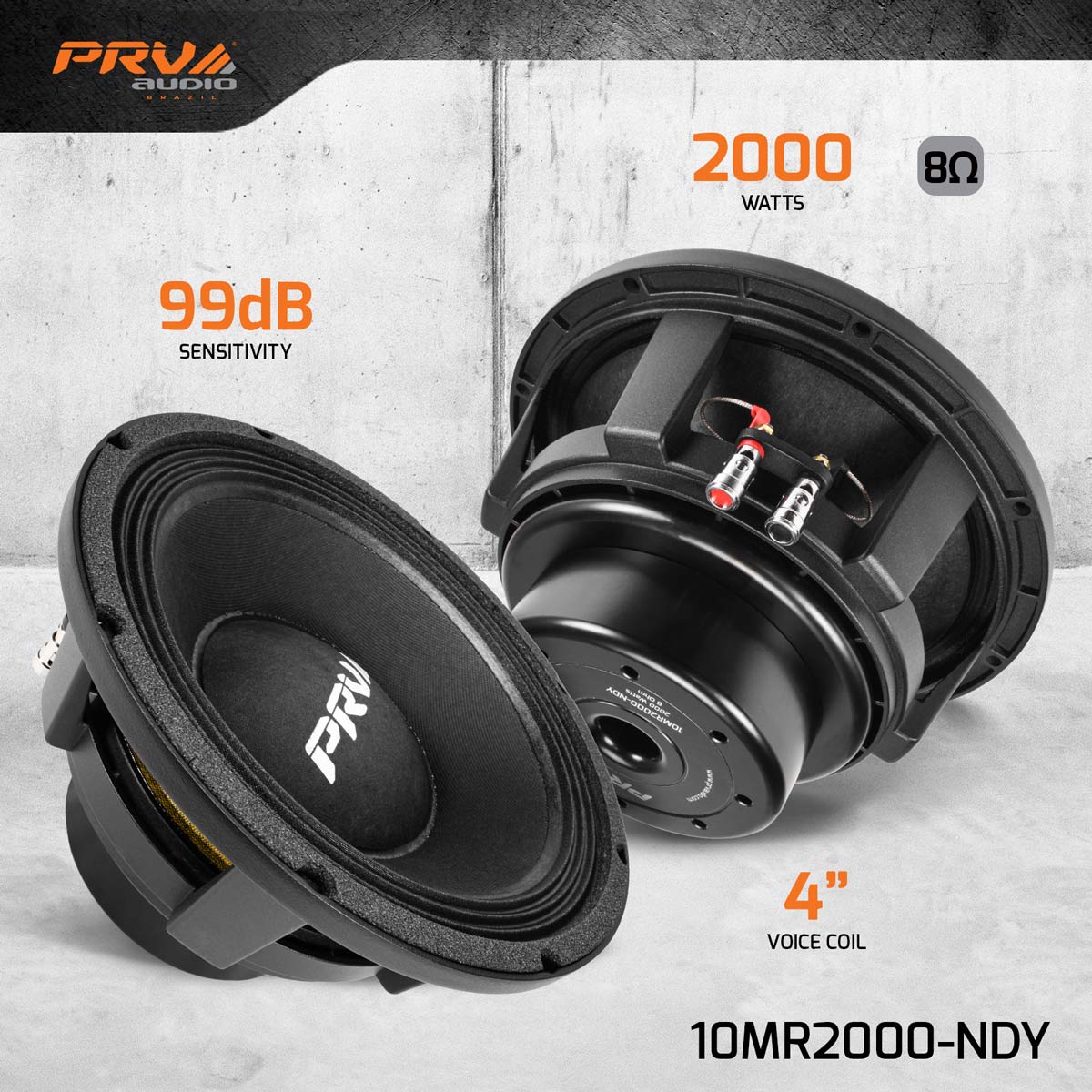 10MR2000-NDY | 10" MIDRANGE LOUDSPEAKER