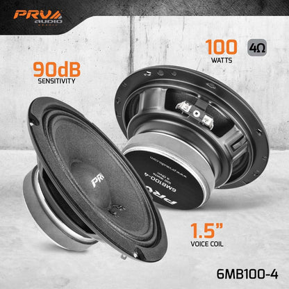 6MB100-4 (PAIR) | 6.5" MIDBASS LOUDSPEAKER