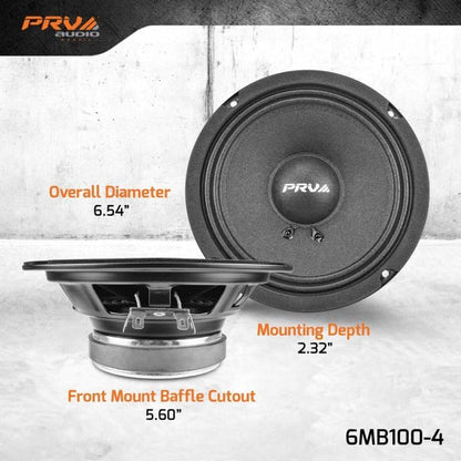 6MB100-4 (PAIR) | 6.5" MIDBASS LOUDSPEAKER