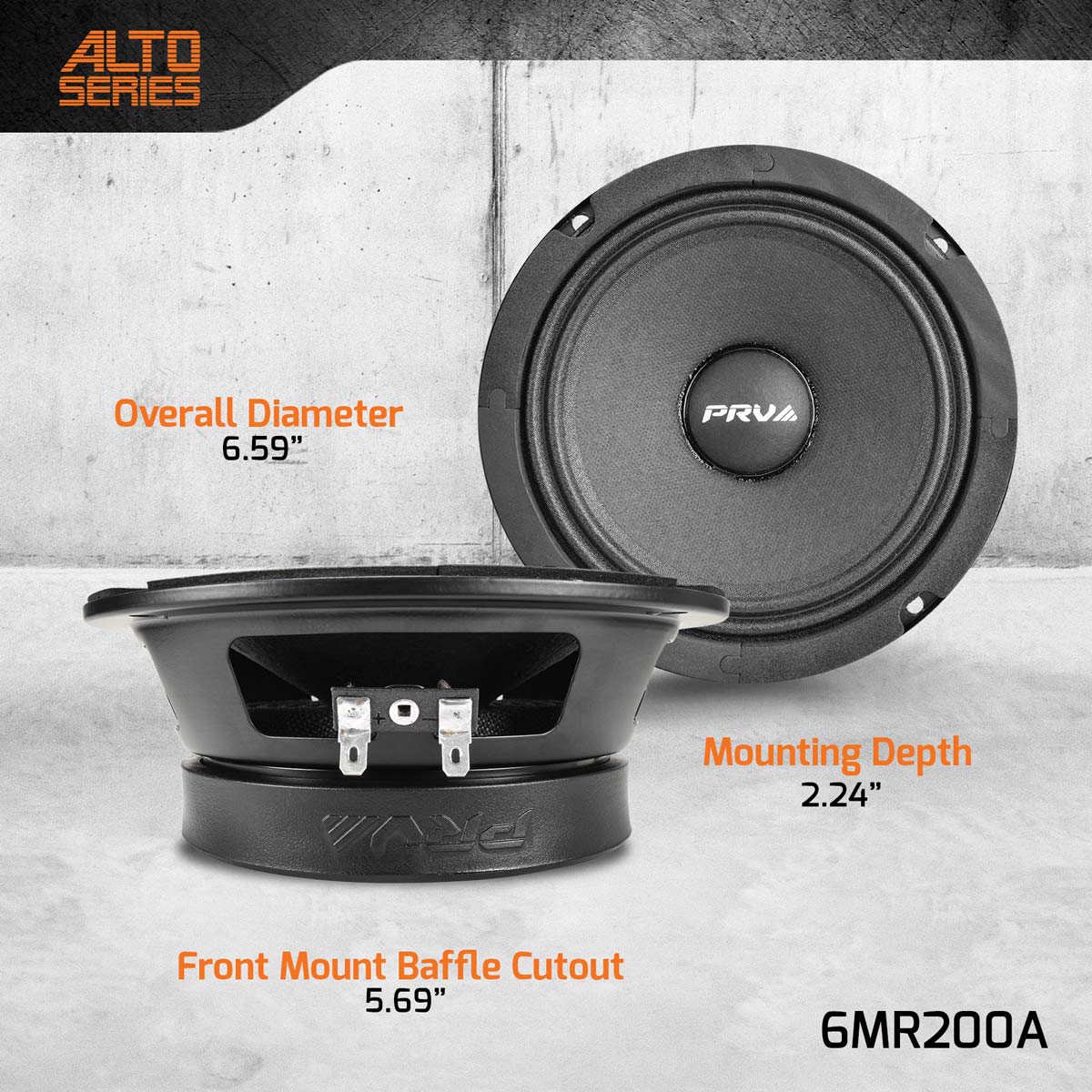 6MR200A | 6.5" MIDRANGE LOUDSPEAKER