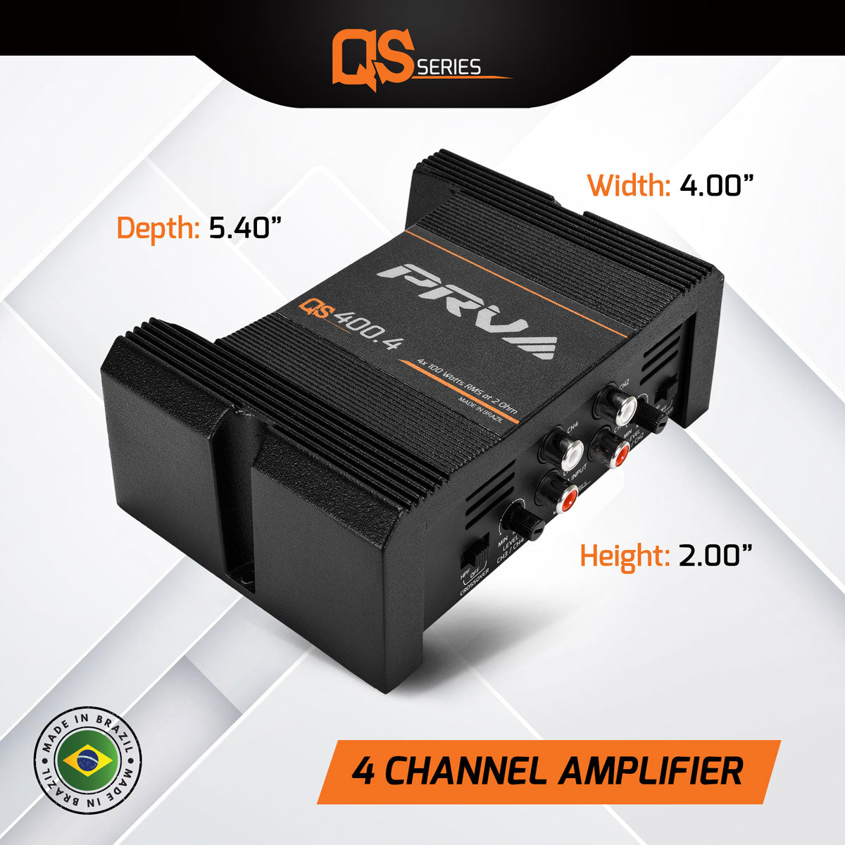 QS400.4 | 4 Channel Full Range Amplifier 2 Ohm