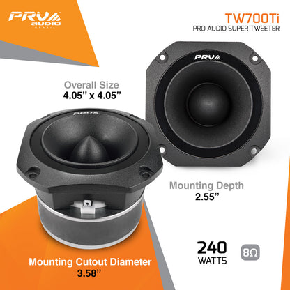 TW700Ti | PRO Audio Super Tweeter 240 Watts, 8 Ohm