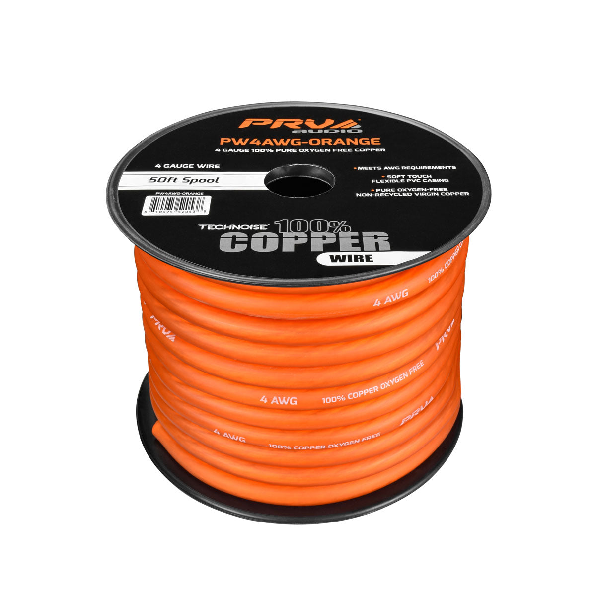 PW4AWG-ORANGE 50ft Roll