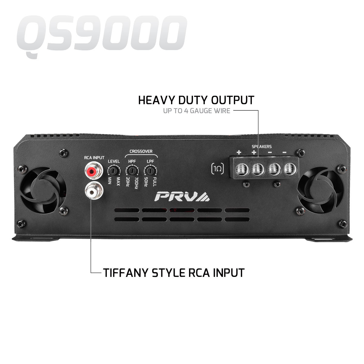 QS9000 1 Ohm - 1 Channel Full Range Amplifier