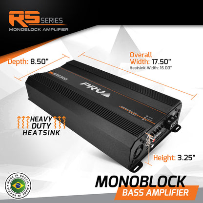 RS8200 BASS 1 Ohm | 1 Channel Monoblock Amplifier