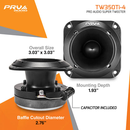 TW350Ti-4 (PAIR) | PRO AUDIO SUPER TWEETER