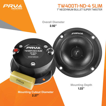 TW400Ti-Nd-4 SLIM (PAIR) Tweeter