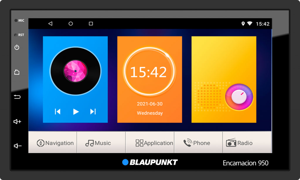 ENCARNACION 950 7″ Display, Multimedia, Android 9, GPS, WiFi (Built-in), BT, 2x USB (Rear), AM/FM
